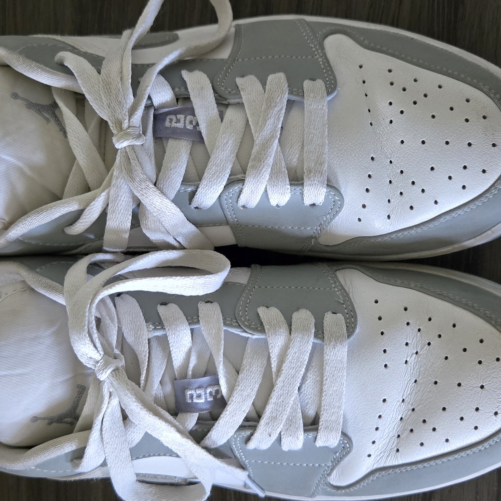 Men's White and Gray Sneakers